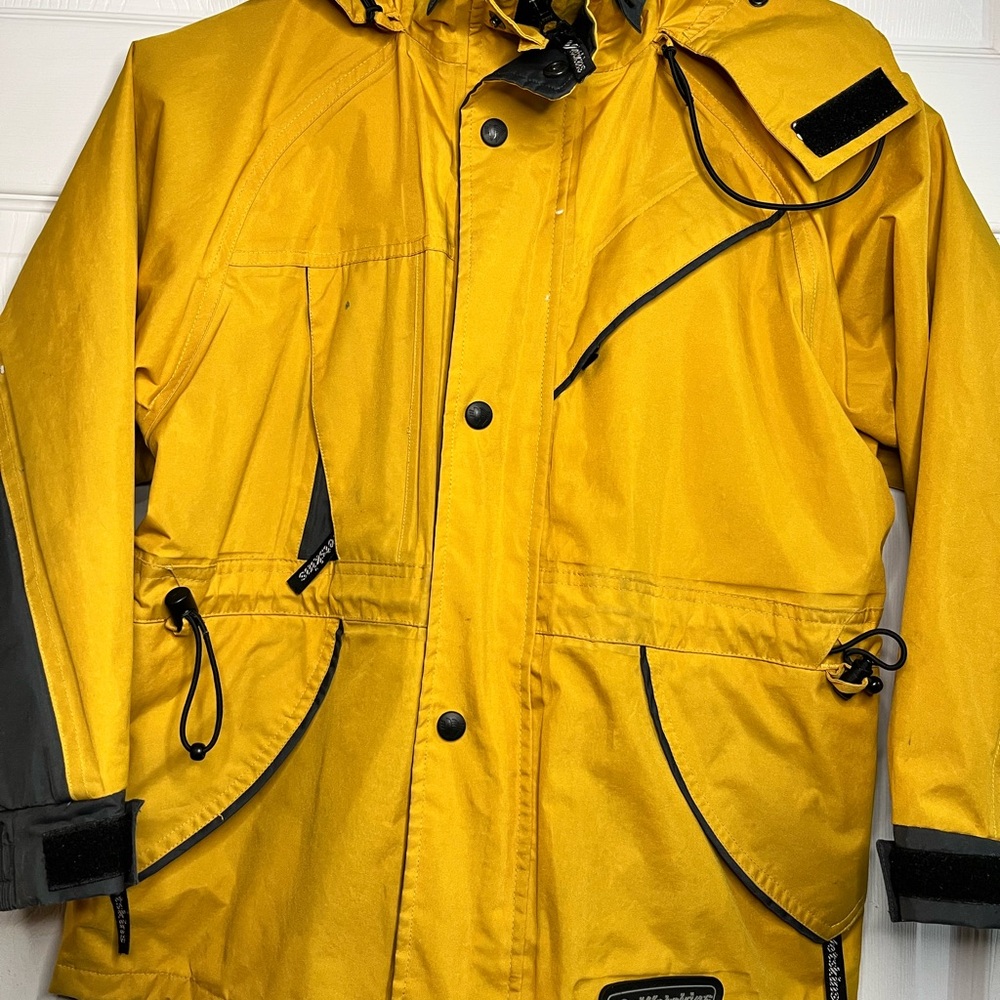 Wetskins Youth Large Yellow Waterproof Rain Jacket